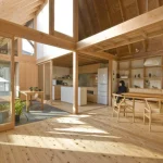 کاربرد چوب در معماری داخلی، طراحی داخلی ساختمان با چوب | طراحان گیلاس آبی